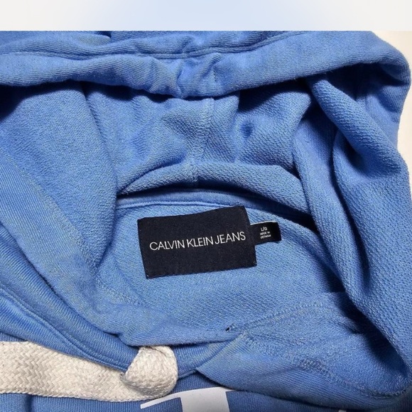 Calvin Klein Jeans Womens Monogram Logo Tie Dye Block Hoodie, Size L - Picture 3 of 6